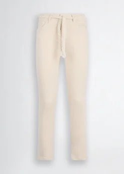 Liu Jo Pantalón pitillo con cinturón-Mujer Pantalones