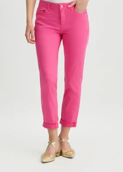 Liu Jo Pantalón pitillo de algodón-Mujer Pantalones