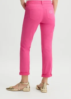 Liu Jo Pantalón pitillo de algodón-Mujer Pantalones