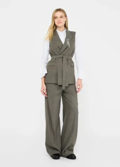 Liu Jo Pantalón recto con pinza-Mujer Pantalones