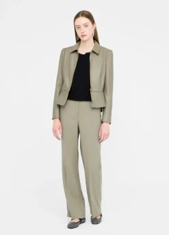Liu Jo Pantalón recto de gabardina-Mujer Pantalones