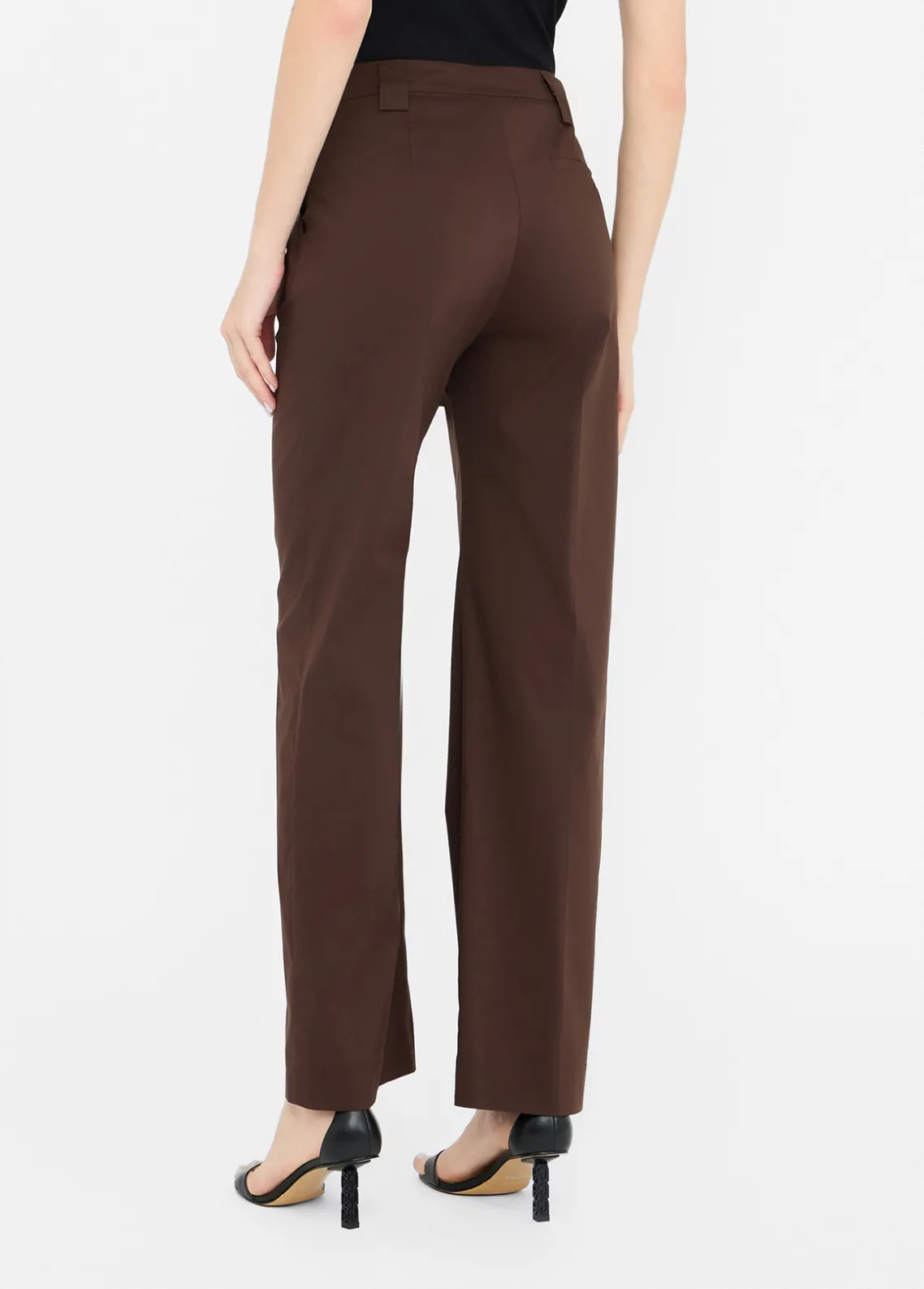 Liu Jo Pantalón recto de popelina-Mujer Pantalones