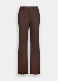Liu Jo Pantalón recto de popelina-Mujer Pantalones