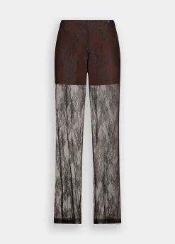Liu Jo Pantalón suave de encaje-Mujer Pantalones