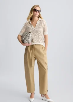 Liu Jo Pantalón tobillero cargo-Mujer Pantalones