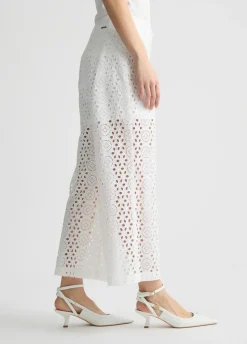 Liu Jo Pantalón tobillero con bordados-Mujer Pantalones