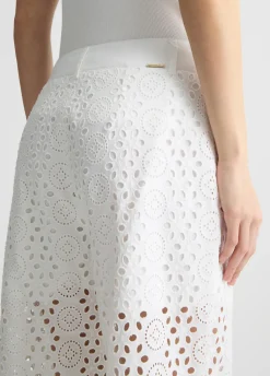 Liu Jo Pantalón tobillero con bordados-Mujer Pantalones