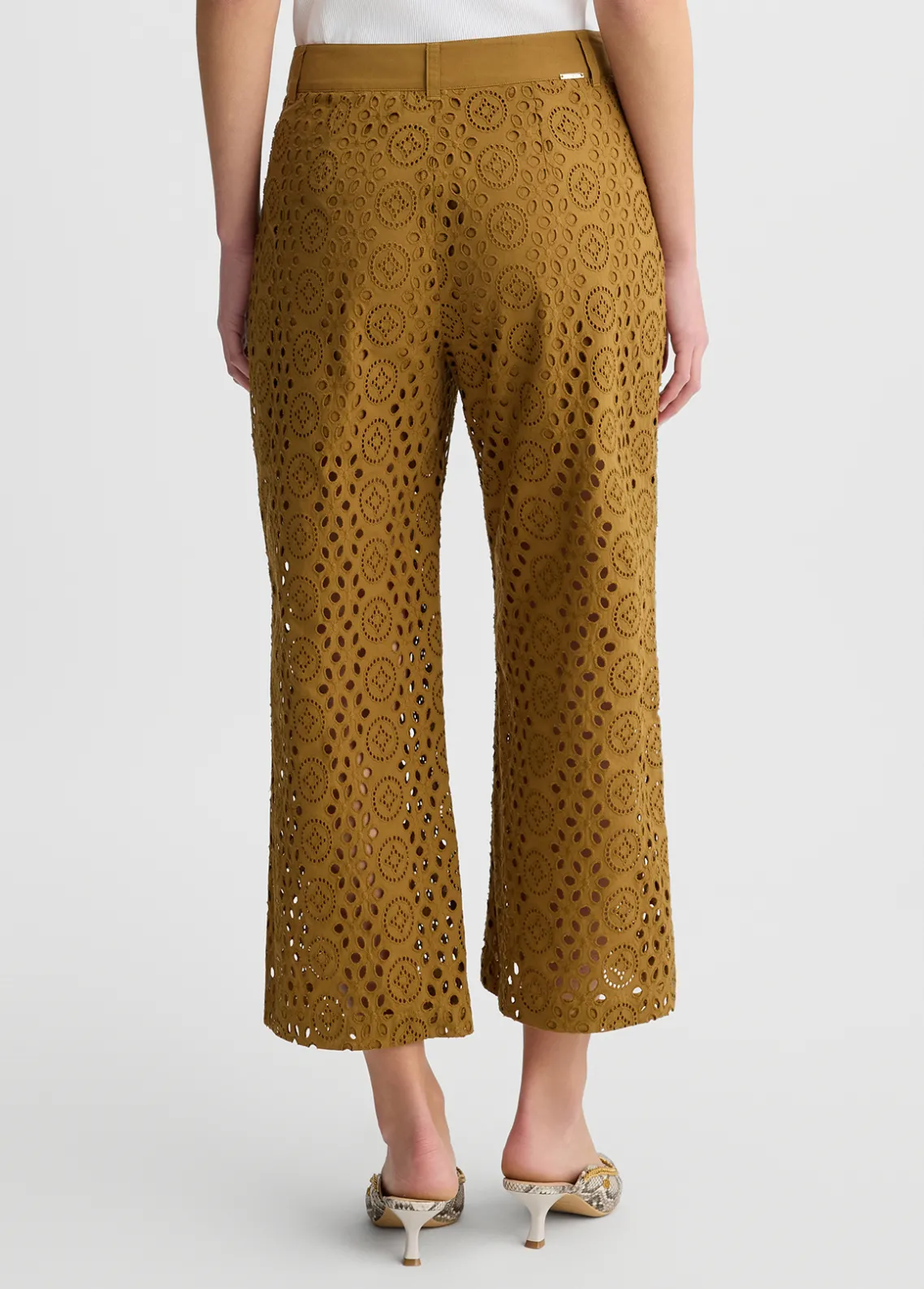 Liu Jo Pantalón tobillero con bordados-Mujer Pantalones