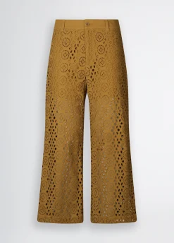 Liu Jo Pantalón tobillero con bordados-Mujer Pantalones