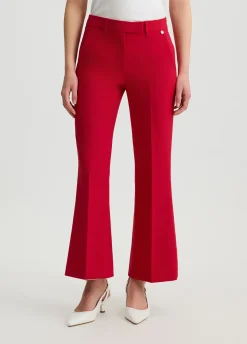 Liu Jo Pantalón tobillero de piqué-Mujer Pantalones