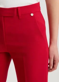 Liu Jo Pantalón tobillero de piqué-Mujer Pantalones