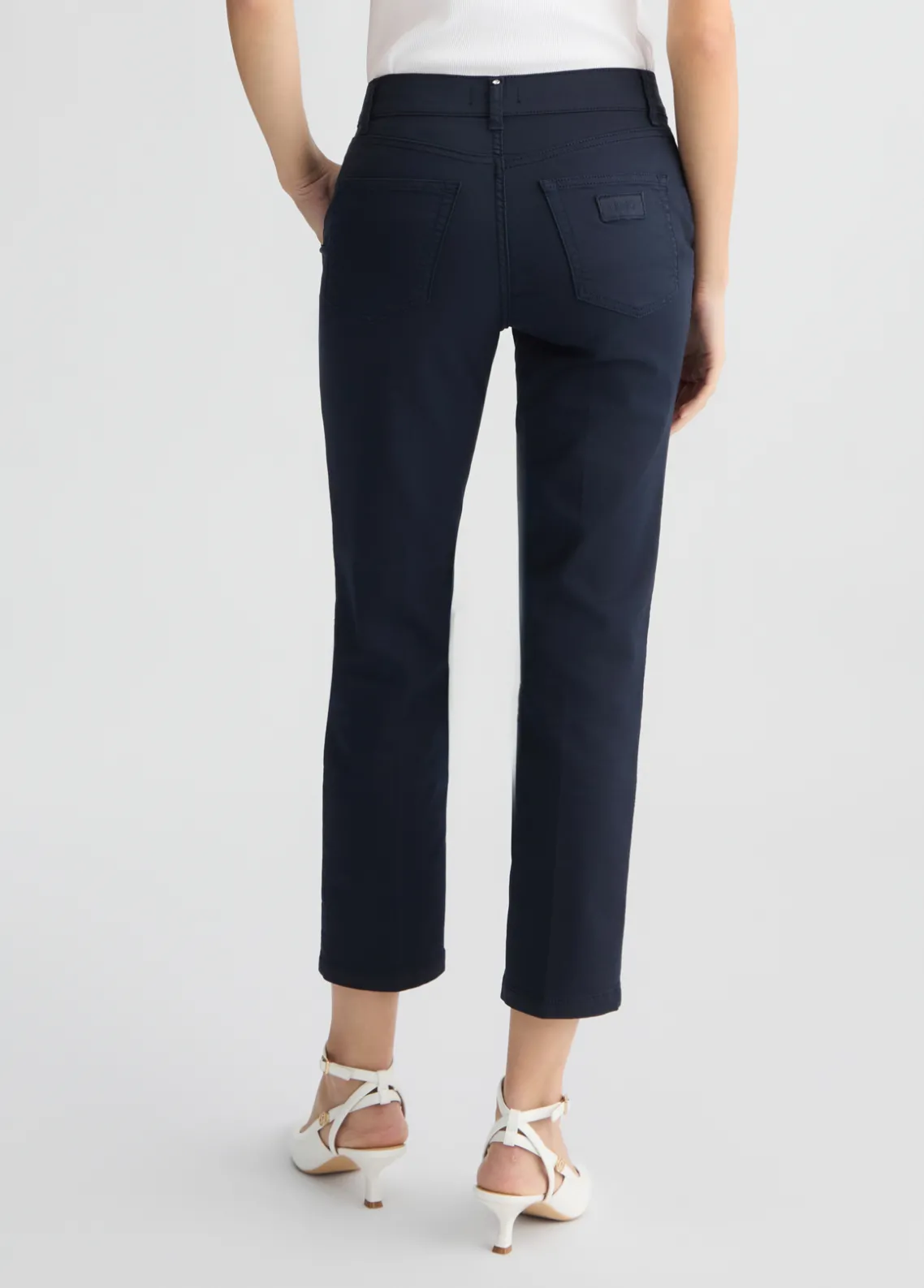 Liu Jo Pantalón tobillero de talle alto-Mujer Pantalones
