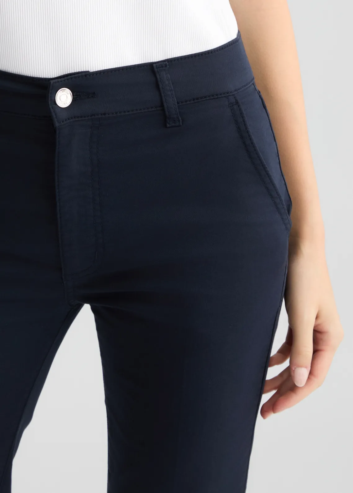 Liu Jo Pantalón tobillero de talle alto-Mujer Pantalones