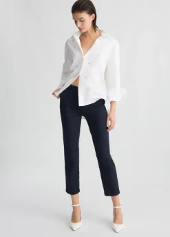 Liu Jo Pantalón tobillero de talle alto-Mujer Pantalones