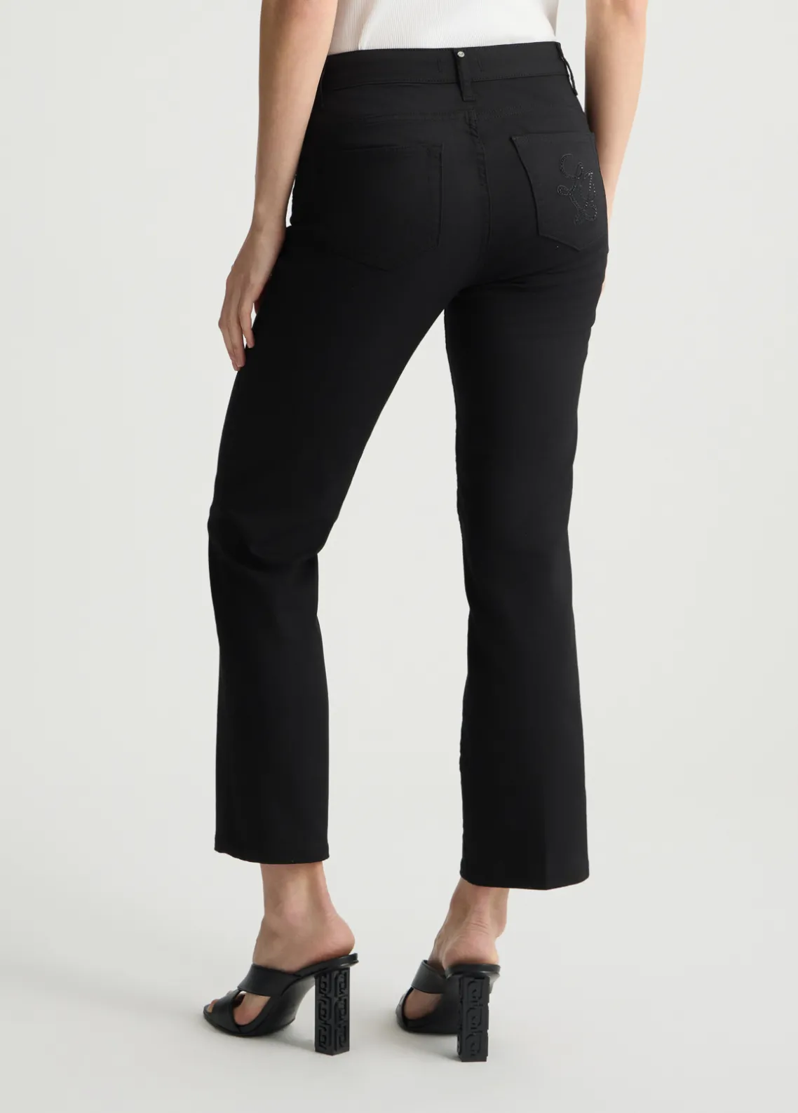 Liu Jo Pantalón tobillero de talle alto-Mujer Pantalones