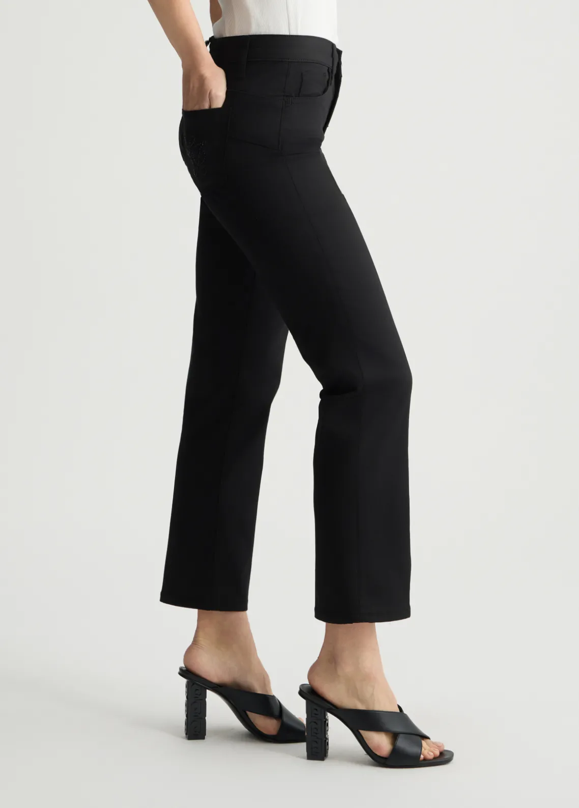 Liu Jo Pantalón tobillero de talle alto-Mujer Pantalones