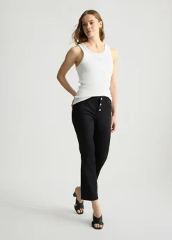 Liu Jo Pantalón tobillero de talle alto-Mujer Pantalones