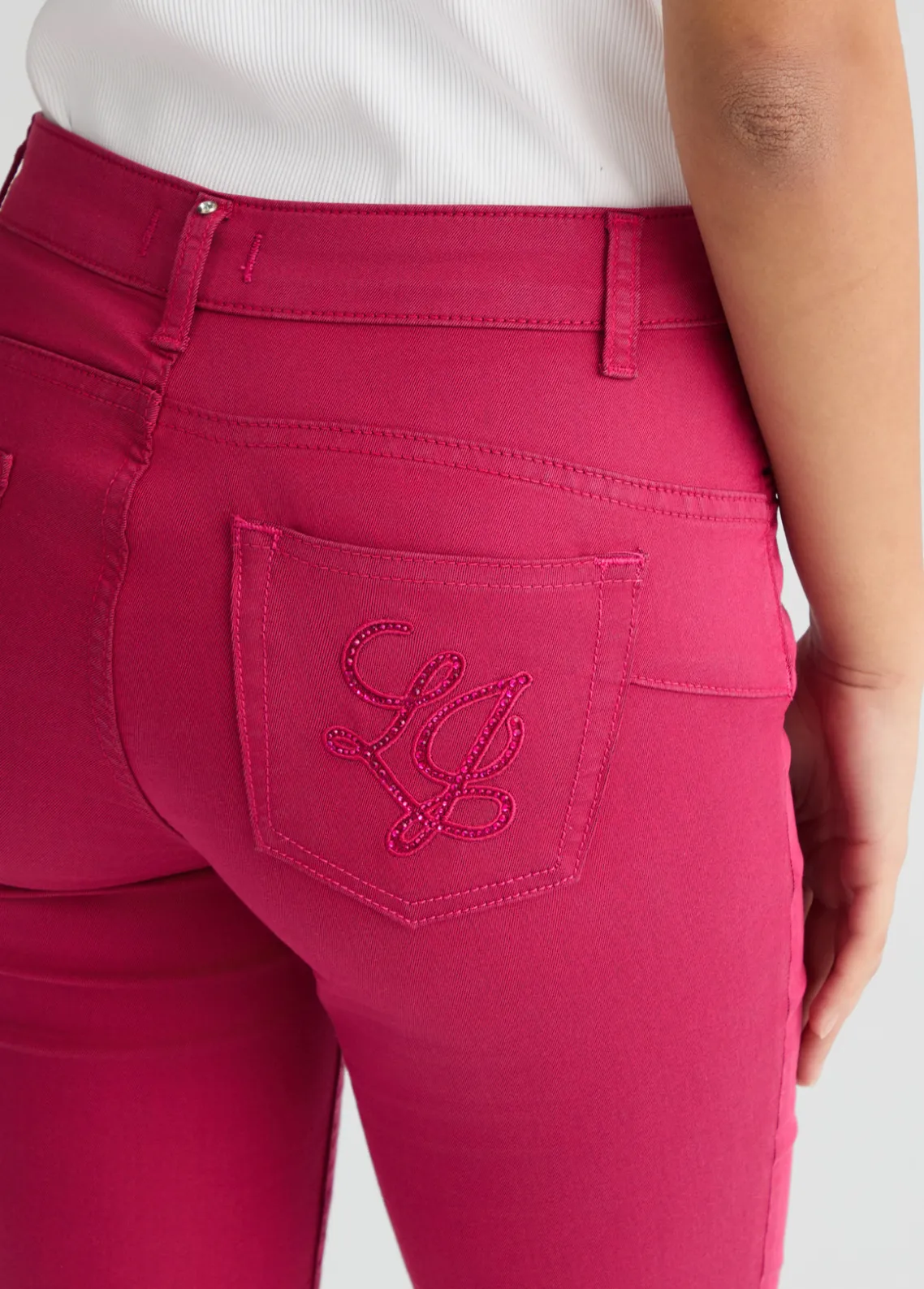 Liu Jo Pantalón tobillero de talle alto-Mujer Pantalones