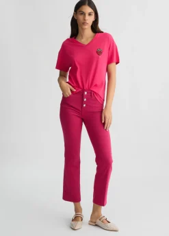 Liu Jo Pantalón tobillero de talle alto-Mujer Pantalones