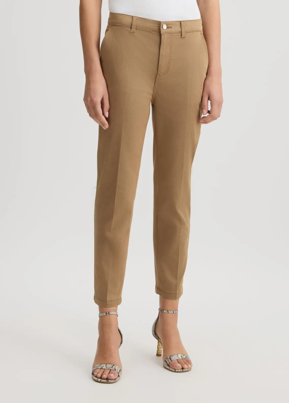 Liu Jo Pantalón tobillero de talle alto-Mujer Pantalones