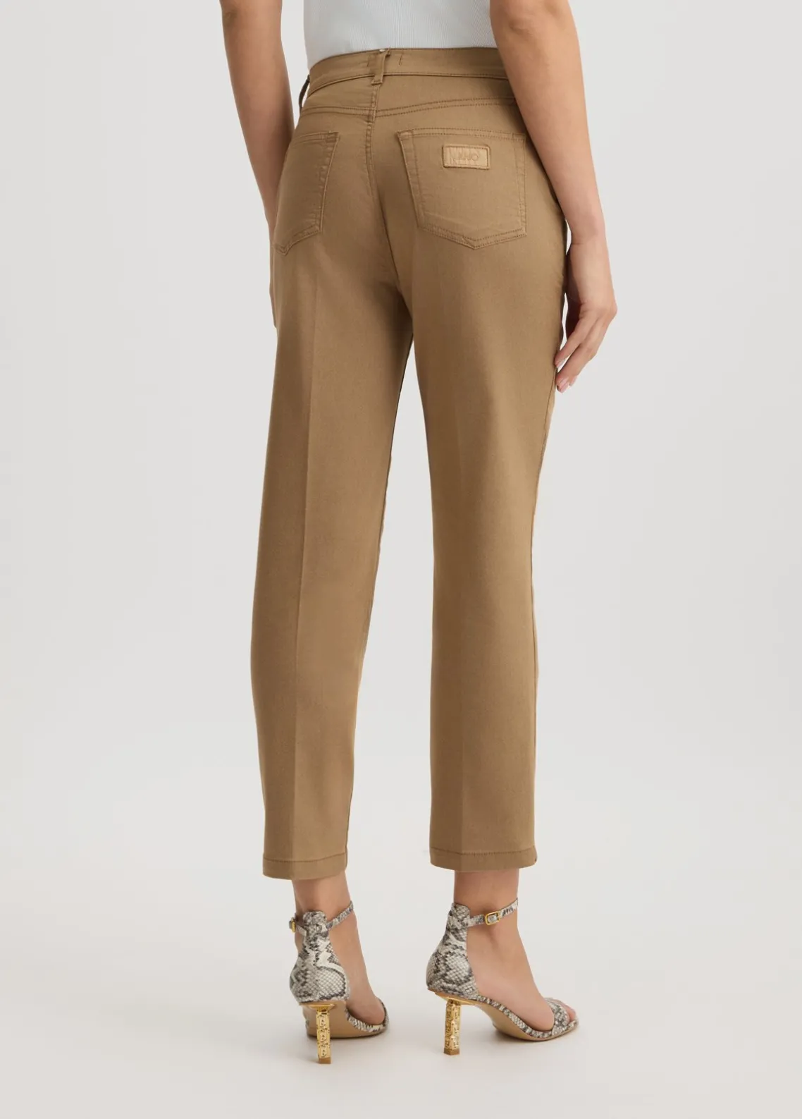 Liu Jo Pantalón tobillero de talle alto-Mujer Pantalones