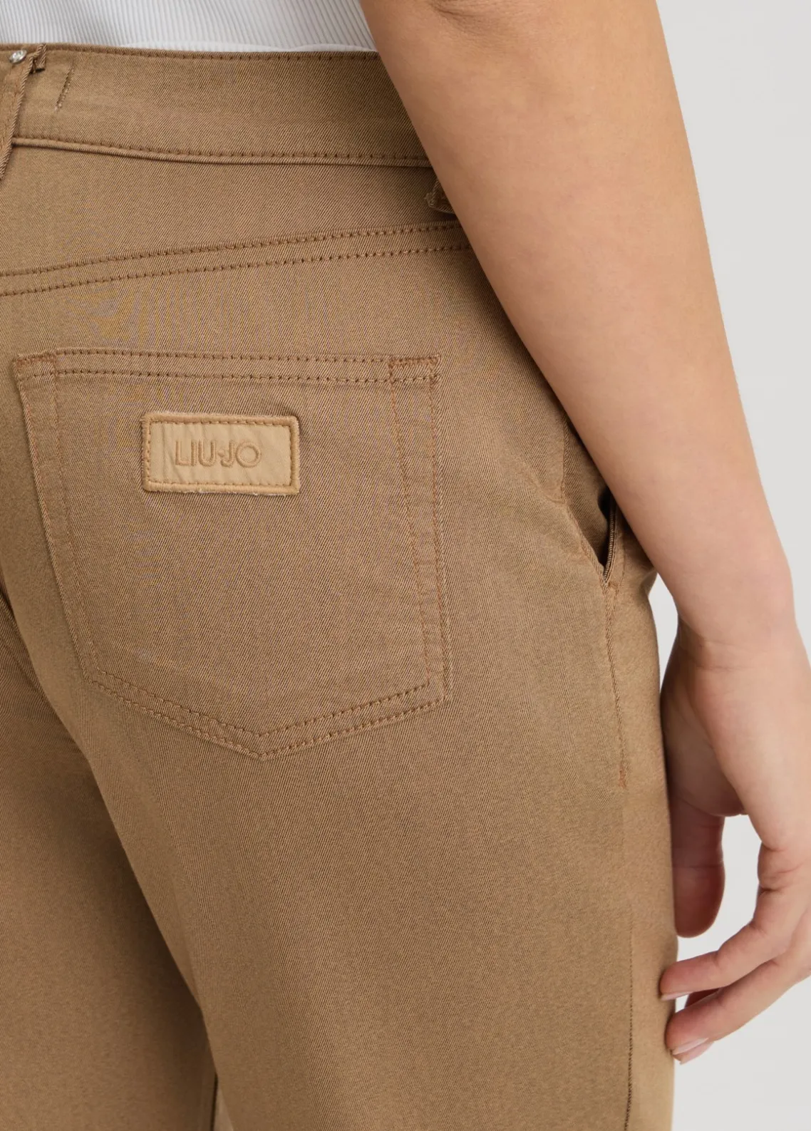 Liu Jo Pantalón tobillero de talle alto-Mujer Pantalones