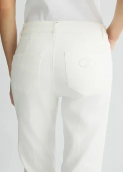 Liu Jo Pantalón vaquero Capri-Mujer Pantalones