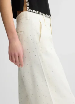 Liu Jo Pantalones acampanados con strass-Mujer Pantalones