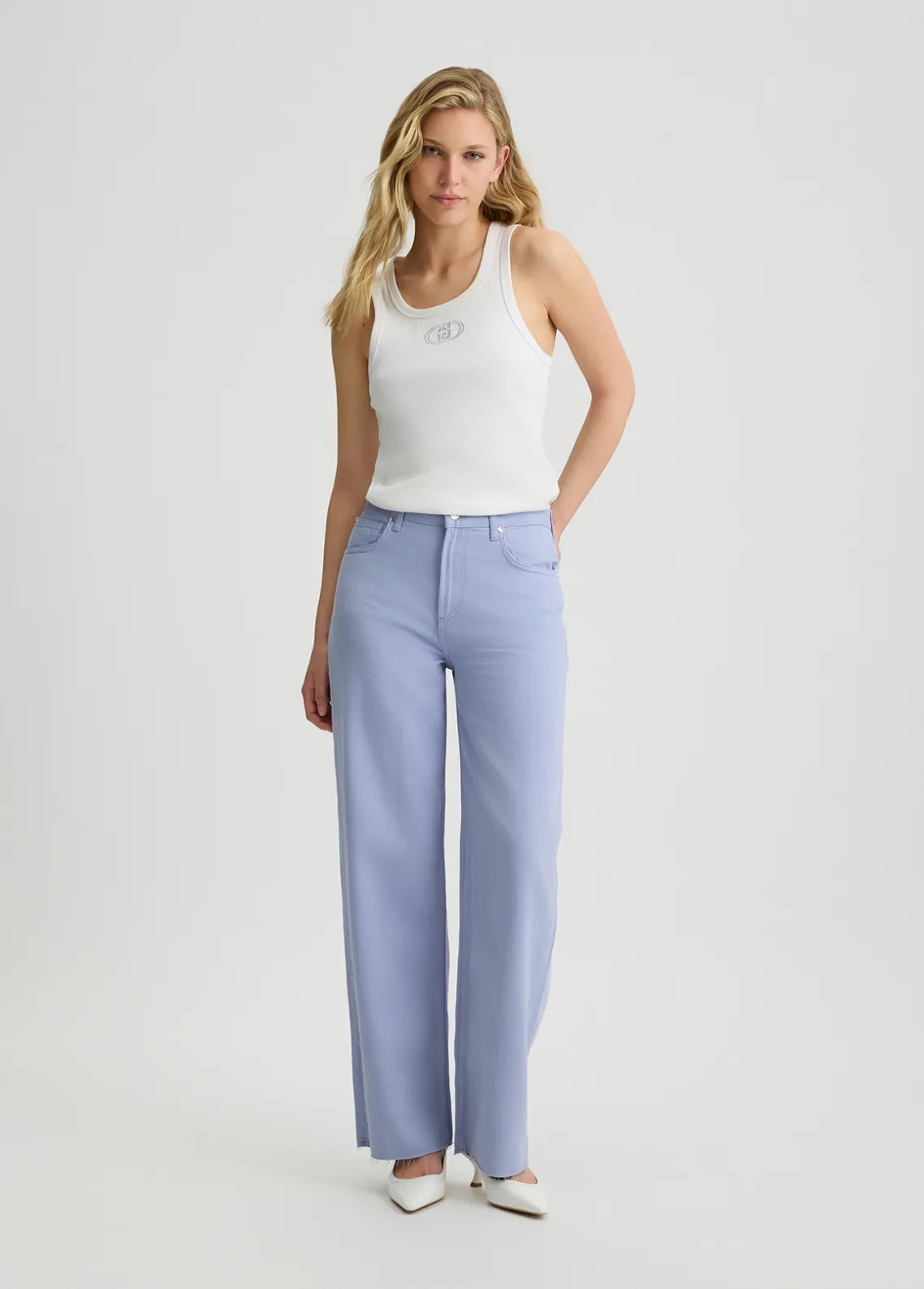 Liu Jo Pantalones anchos-Mujer Pantalones