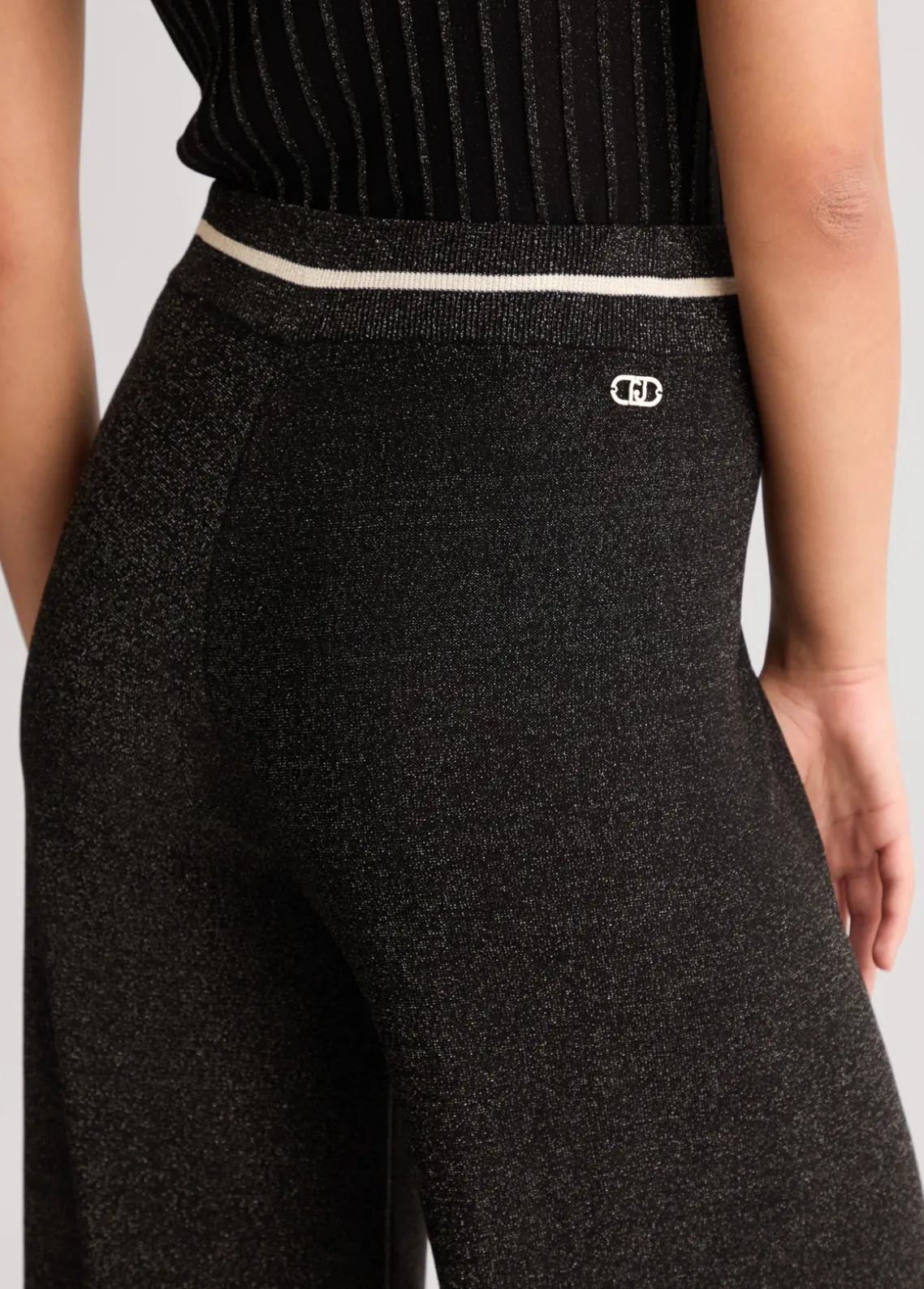 Liu Jo Pantalones anchos de Lurex®-Mujer Ropa Deportiva|Pantalones