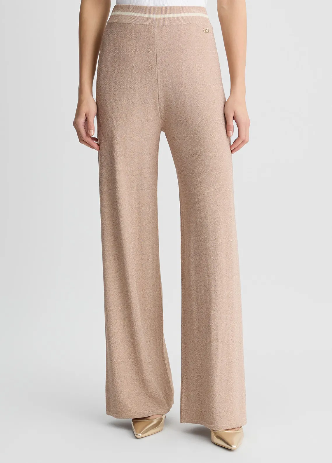 Liu Jo Pantalones anchos de Lurex®-Mujer Ropa Deportiva|Pantalones