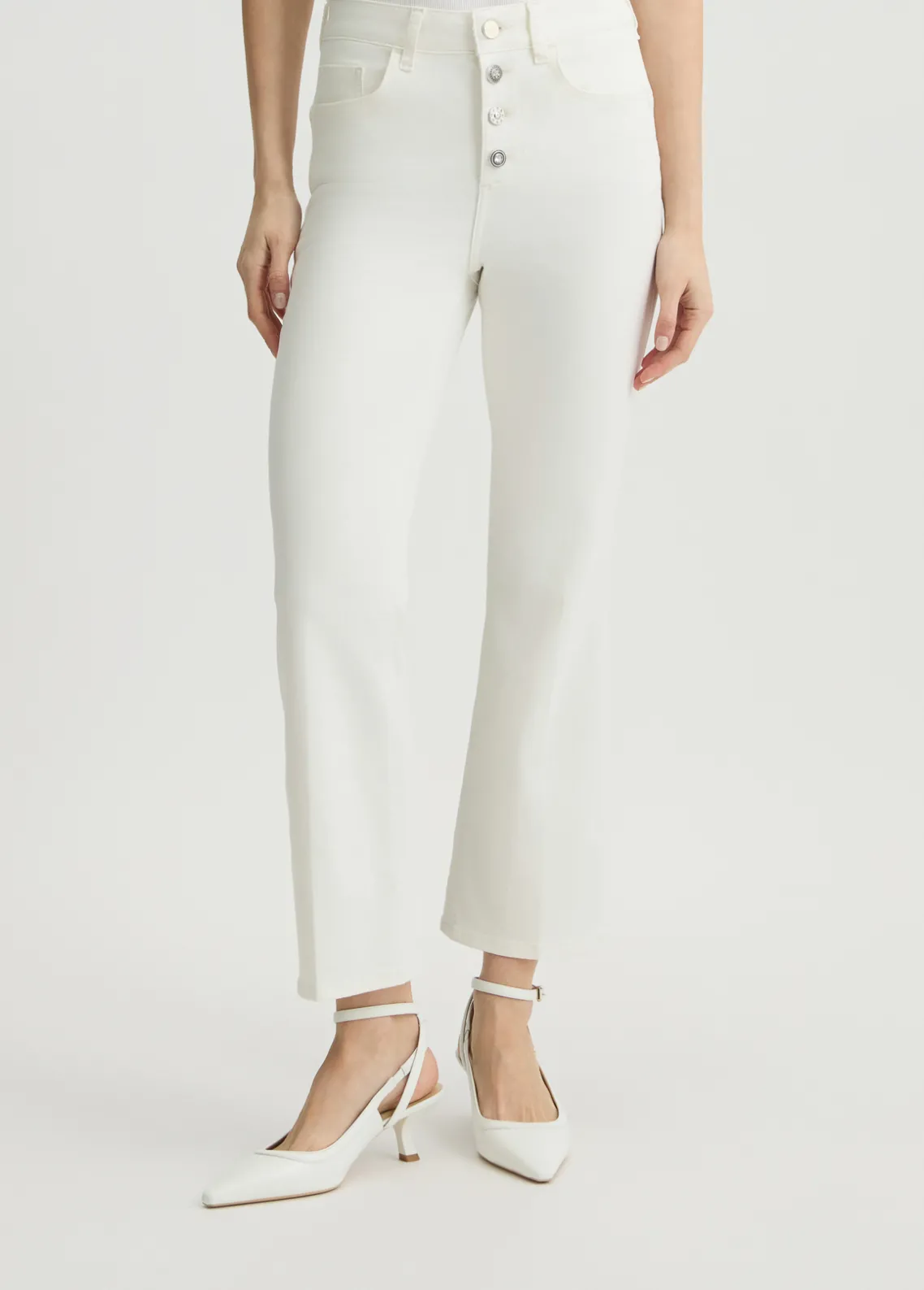 Liu Jo Pantalones bootcut de cintura alta-Mujer Pantalones
