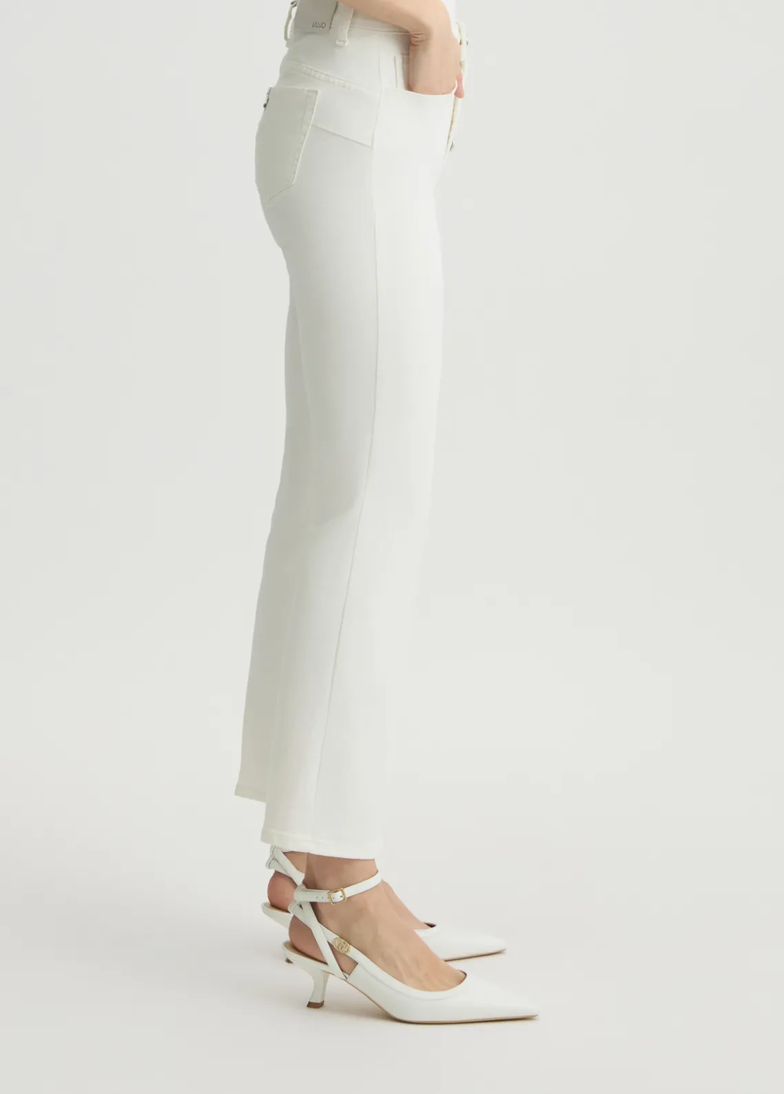 Liu Jo Pantalones bootcut de cintura alta-Mujer Pantalones