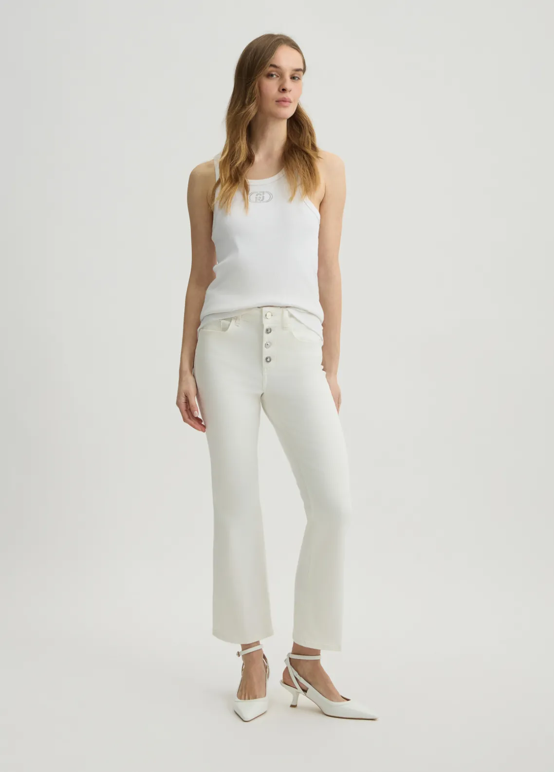 Liu Jo Pantalones bootcut de cintura alta-Mujer Pantalones