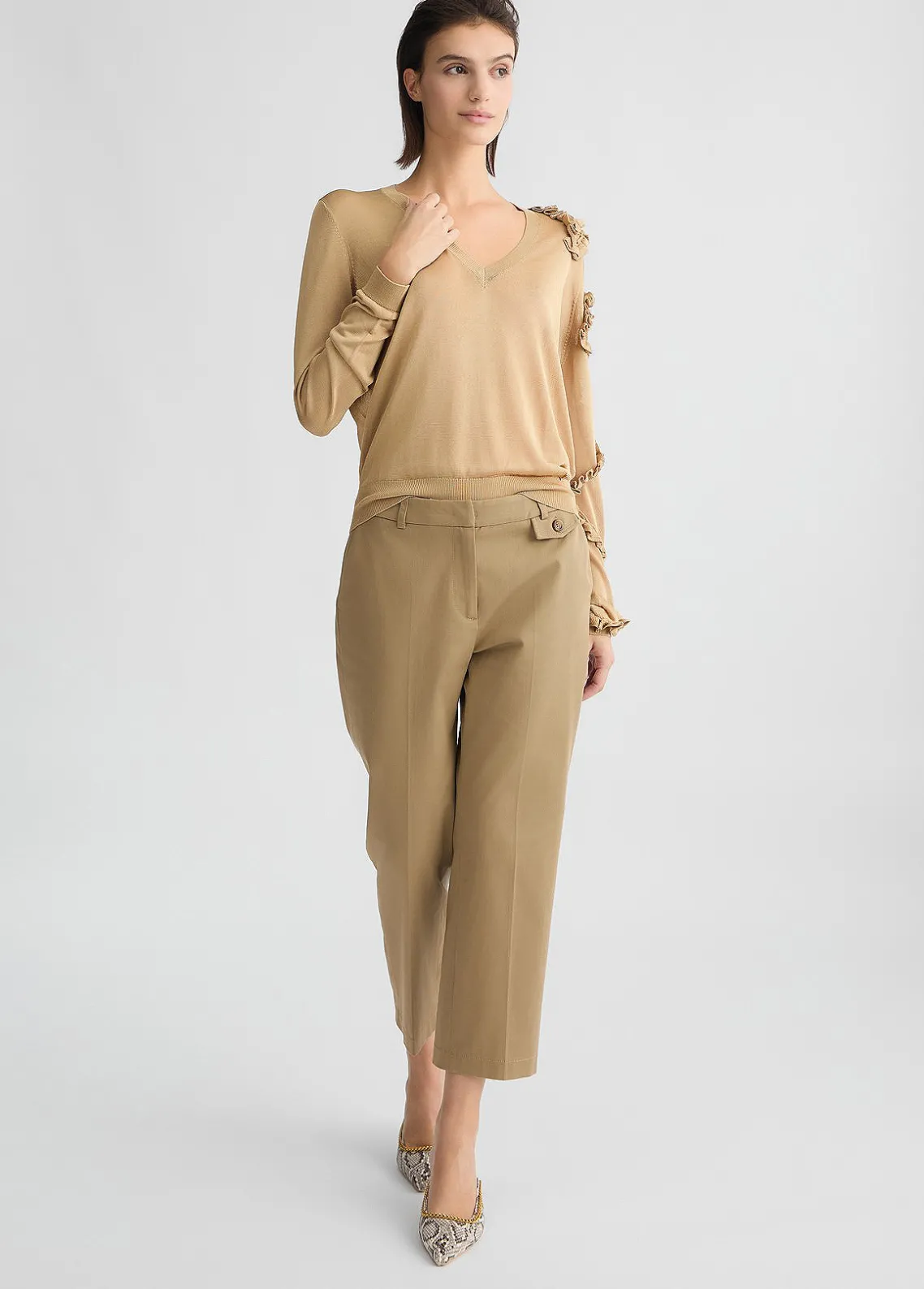Liu Jo Pantalones chino-Mujer Pantalones|Tailleur
