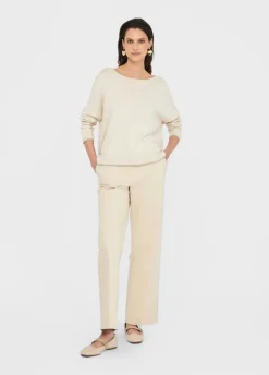 Liu Jo Pantalones chinos de algodón-Mujer Pantalones