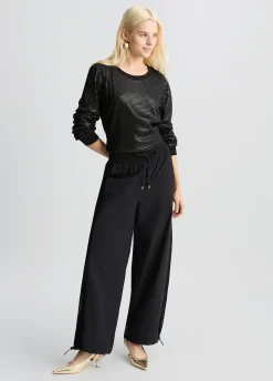 Liu Jo Pantalones con inserto de malla-Mujer Ropa Deportiva|Pantalones