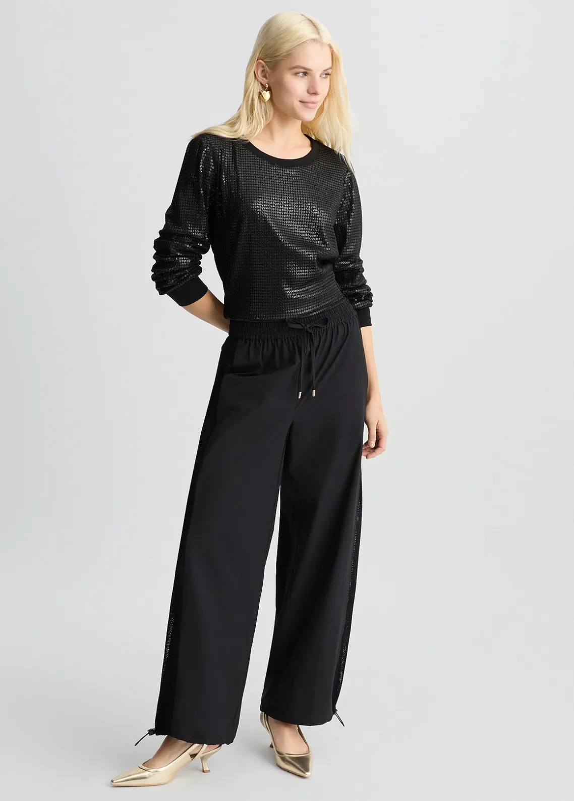 Liu Jo Pantalones con inserto de malla-Mujer Ropa Deportiva|Pantalones