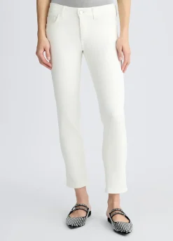 Liu Jo Pantalones cropped con vuelta-Mujer Pantalones
