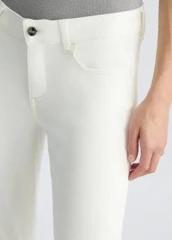 Liu Jo Pantalones cropped con vuelta-Mujer Pantalones