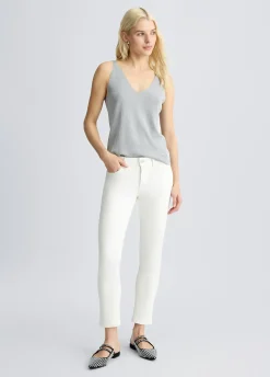 Liu Jo Pantalones cropped con vuelta-Mujer Pantalones