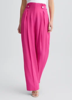 Liu Jo Pantalones de talle alto con ranas-Mujer Pantalones|Ceremonia