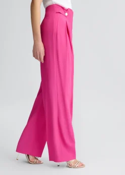 Liu Jo Pantalones de talle alto con ranas-Mujer Pantalones|Ceremonia