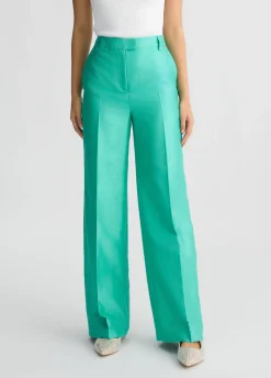 Liu Jo Pantalones largos en shantung-Mujer Pantalones|Tailleur
