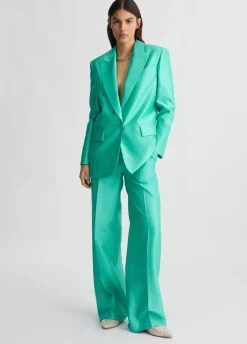 Liu Jo Pantalones largos en shantung-Mujer Pantalones|Tailleur