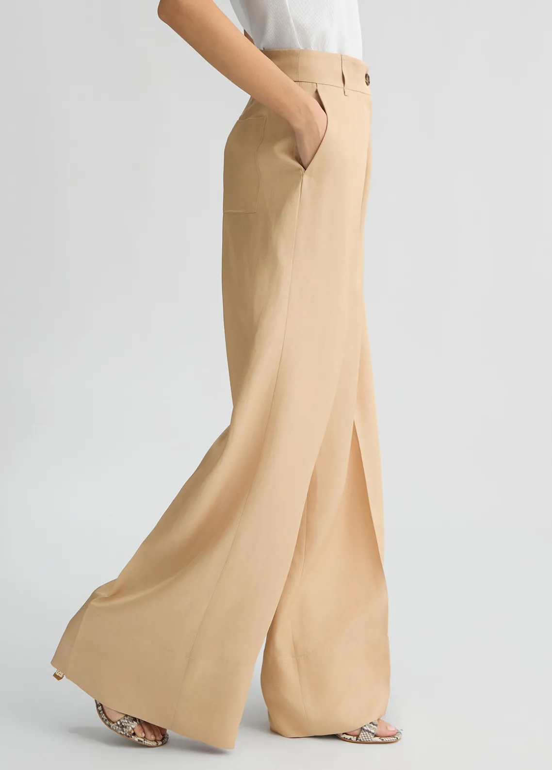 Liu Jo Pantalones pernera ancha-Mujer Pantalones|Tailleur
