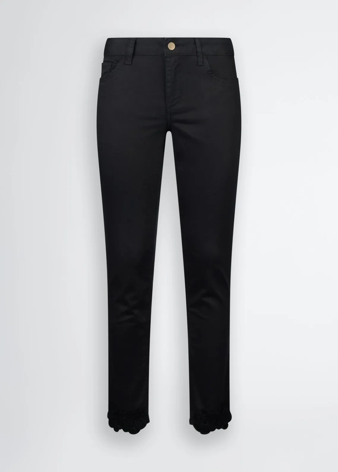 Liu Jo Pantalones pitillo con strass-Mujer Pantalones