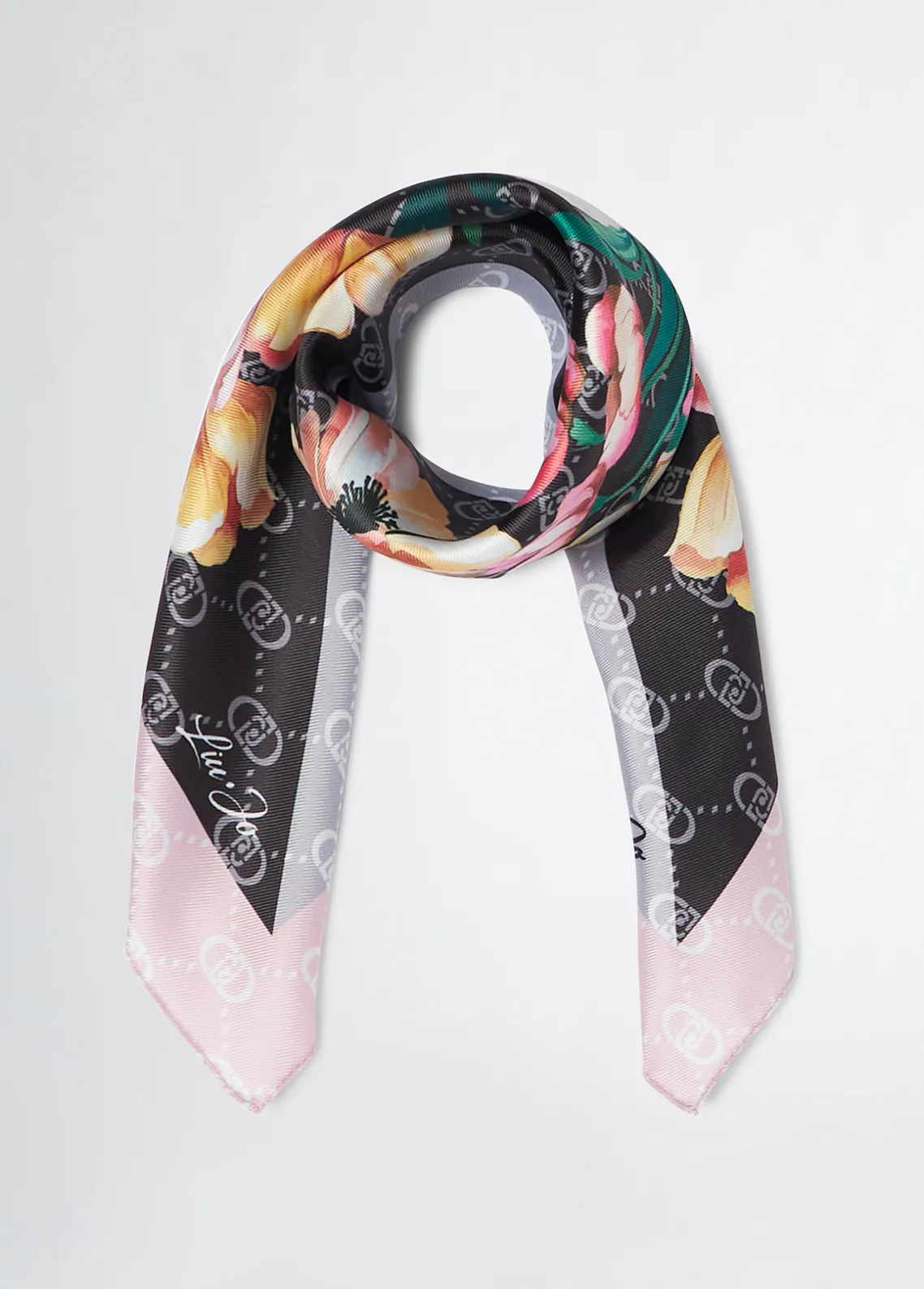 Liu Jo Pañuelo con esquina floral-Mujer Bufandas Y Pañuelos