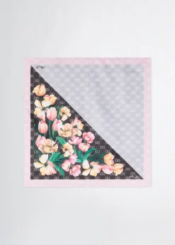 Liu Jo Pañuelo con esquina floral-Mujer Bufandas Y Pañuelos
