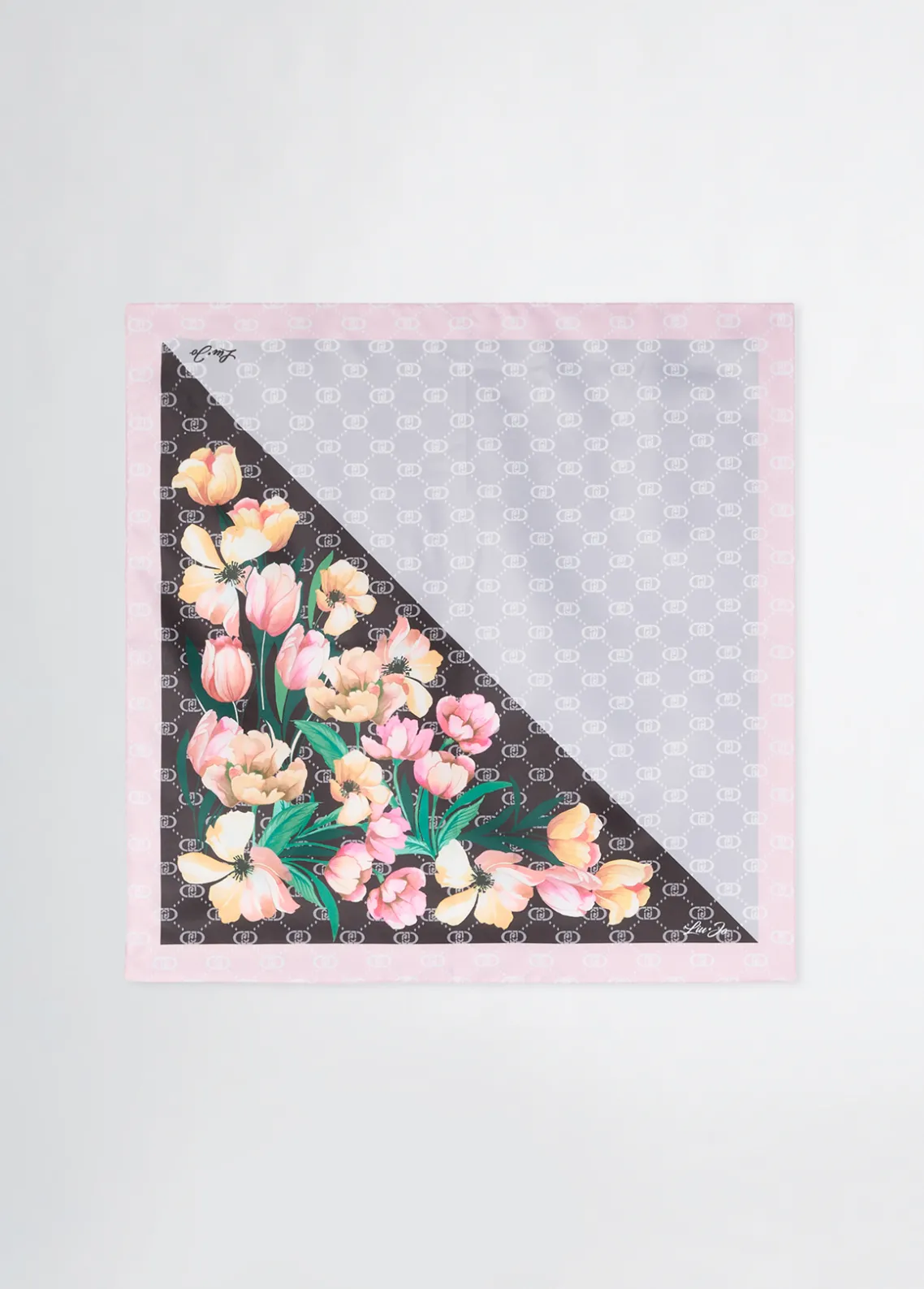 Liu Jo Pañuelo con esquina floral-Mujer Bufandas Y Pañuelos